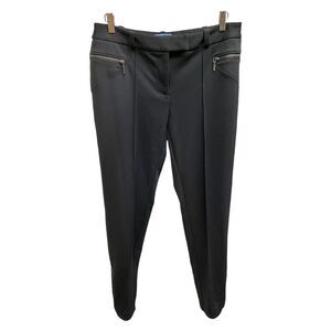 simply vera wang black knit dress pants side ankle zippers Size 12 nwt
